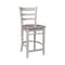 International Concepts 36 in. Round Extension Dining Table with 4 Emily Counter Height Stools - 5 Piece Set K09-36RXT-27-S6172-4 - alternate 3